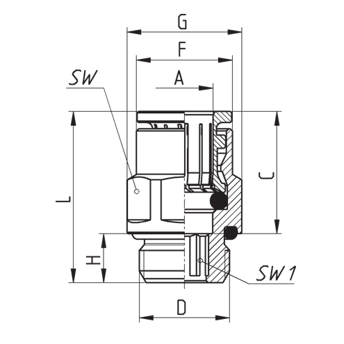 Фітинг 6512 | camozzi